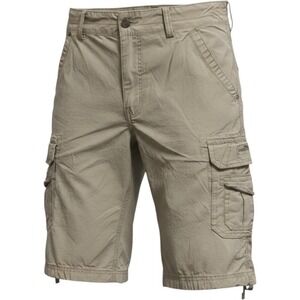 Unionbay Mens Khaki Tan Cargo Shorts Size 38 Cotton Utility Hiking Casual Pocket